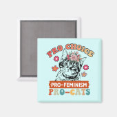 プロチョイス、プロフェミニスト マグネット (正面/裏面)