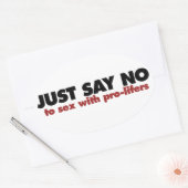 プロチョイス 楕円形シール (封筒)