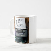 "プロットねじれ"のマグ-完全なタイプライター コーヒーマグカップ (正面左)