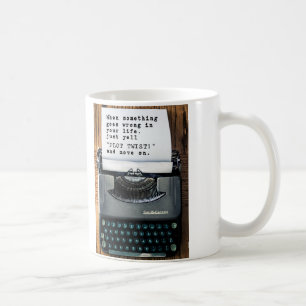 "プロットねじれ"のマグ-完全なタイプライター コーヒーマグカップ
