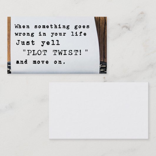 "プロットねじれ"の名刺 名刺 (正面/裏面)