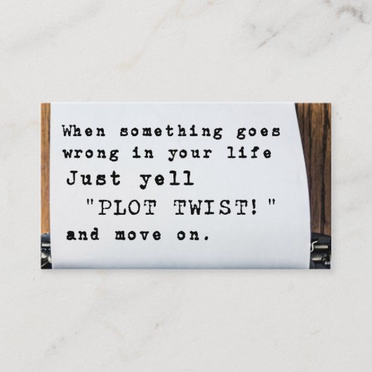 "プロットねじれ"の名刺 名刺 (正面)