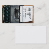 "プロットねじれ"の名刺-完全なタイプライター 名刺 (正面/裏面)