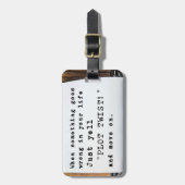 "プロットねじれ"の荷物のラベル ラゲッジタグ (正面縦)