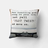 "プロットねじれ"の装飾用クッション クッション (裏面)