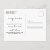 プロットのツイスト |の結婚お知らせ写真の予約 ポストカード (裏面)