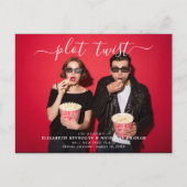 プロットのツイスト |の結婚お知らせ写真の予約 ポストカード (正面)