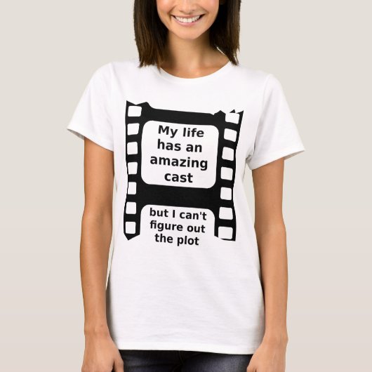 プロットを理解する面白いシャツ Tシャツ (正面)