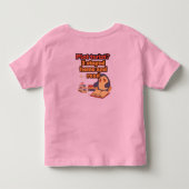 プロットツイストペンギンの可愛い本好き トドラーTシャツ (裏面)