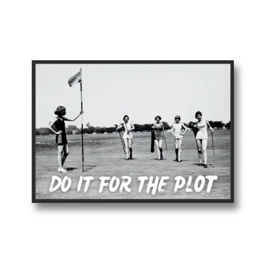 プロットプリントヴィンテージゴルフフォトポスター ポスター