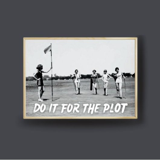 プロットプリントヴィンテージゴルフフォトポスター ポスター