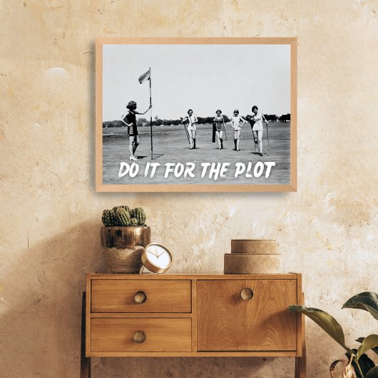 プロットプリントヴィンテージゴルフフォトポスター ポスター