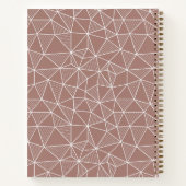 プロッパーソナライズされたトとスキームのジオメトリパターン ノートブック (裏面)