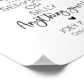 プロップを取り付けてポーズ写真ブースのサインを出す ポスター (角)