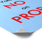 プロップ8で投票なし ポスター (角)