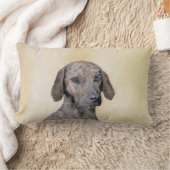 プロッ絵画ツ – かわいいオリジナルドッグアート ランバークッション (ブランケット)