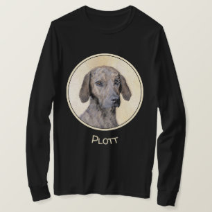 プロッ絵画ト-かわいいオリジナルの犬芸術 Tシャツ