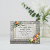 プロテアとストレリッツィアの花のレハーサルディナー 招待状 (スタンド正面)