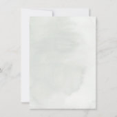 プロテアとランの熱帯洗礼の白い王 招待状 (裏面)