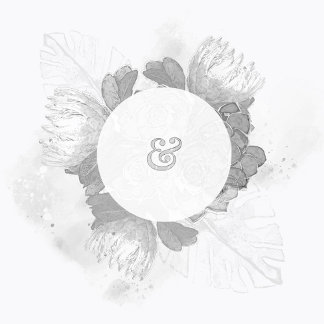 プロテアと植物の結婚式 Save The Date 招待状