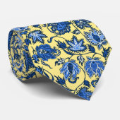 プロテアのろうけつ染めの印刷される熱帯プリントの両面 ネクタイ (ロール)