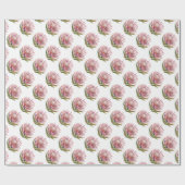 プロテアの砂糖ブッシュの花 水彩画 アフリカの植物 ラッピングペーパー (フラット)