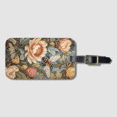 プロテアの花が咲く美しいガーデンビー ラゲッジタグ (正面横)