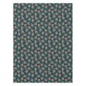 プロテアの花と蝶のパターン テーブルクロス (正面)