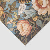 プロテアの花の庭の美しいハチ 薄葉紙 (詳細)