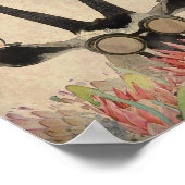 プロテアの花の後ろのオリックス ポスター (角)