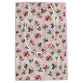 プロテアの花の花房とセージ葉の花 ミディアムペーパーバッグ (正面)