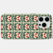 プロテアの花柄 コーラルセージトーン iPhoneケース Case-Mate iPhoneケース (裏面 (横))