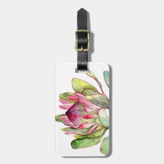 プロテアの花 ラゲッジタグ (正面縦)