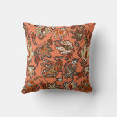 プロテアろうけつ染めトロピカルフラワースクエアピロー クッション (裏面)