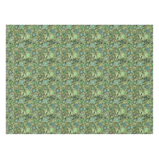 プロテアろうけつ染めハワイアン熱帯フローラ テーブルクロス (正面(横))