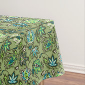プロテアろうけつ染めハワイアン熱帯フローラ テーブルクロス (インサイチュ)