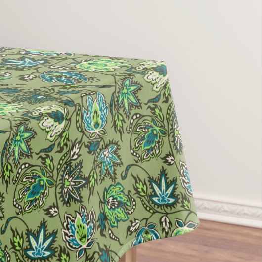 プロテアろうけつ染めハワイアン熱帯フローラ テーブルクロス (インサイチュ)
