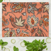 プロテアろうけつ染め熱帯花キッチンタオル キッチンタオル (折り畳み)