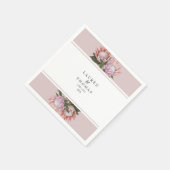 プロテアエレガントーフラワーナプキン スタンダードカクテルナプキン (角)