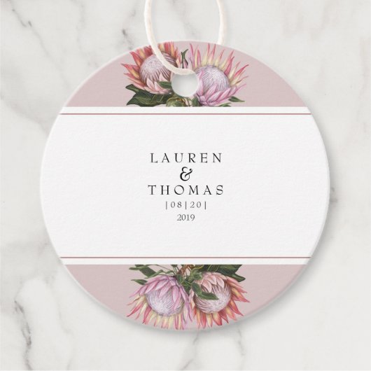 プロテアエレガントー花の王 フェイバータグ (正面)