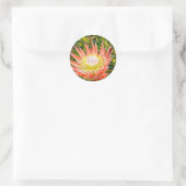 プロテアオーストラリアの花の写真 ラウンドシール (バッグ)