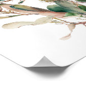 プロテアシュガーブッシュフラワーアートプリントポスター ポスター (角)