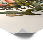 プロテアシュガーブッシュフラワーアートプリントポスター ポスター (角)