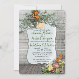 プロテアストレリツィアフラワー結婚式招待状 招待状