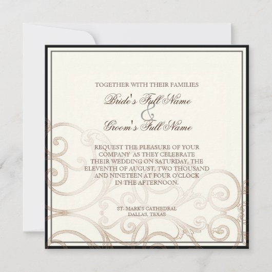 プロテアハミングバード – 結婚式招待状 招待状 (正面)