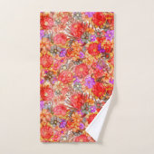 プロテアパターン バスタオルセット (ハンドタオル)