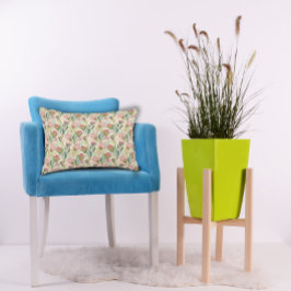 プロテアフラワーデザートフローラピンク柄 アクセントクッション