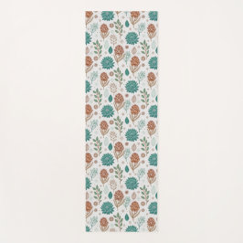 プロテアフラワーデザートフローラピンク柄 ヨガマット