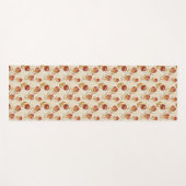 プロテアフラワーデザートフローラピンク柄 ヨガマット (正面(横))