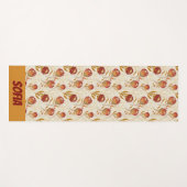 プロテアフラワー砂漠フローラピンクのパターン名 ヨガマット (正面(横))